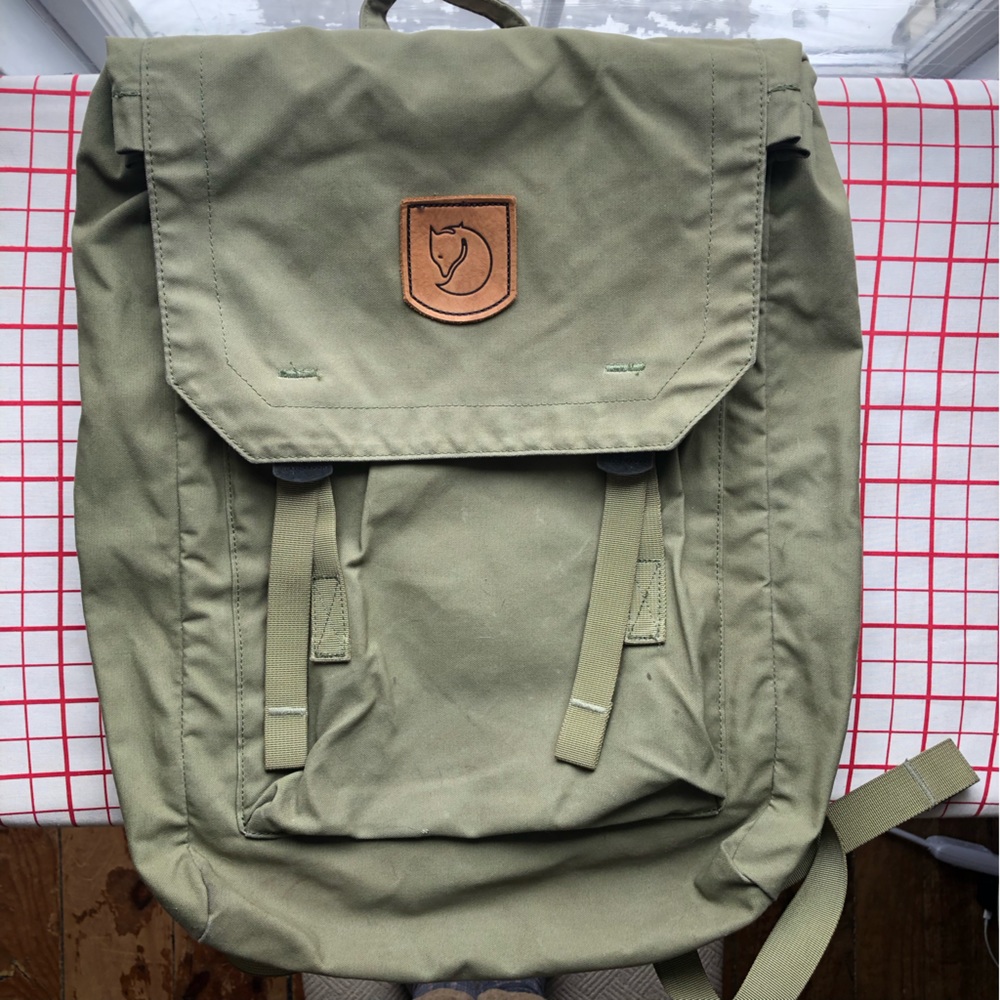 Fjallraven fold over no.1 backpack green